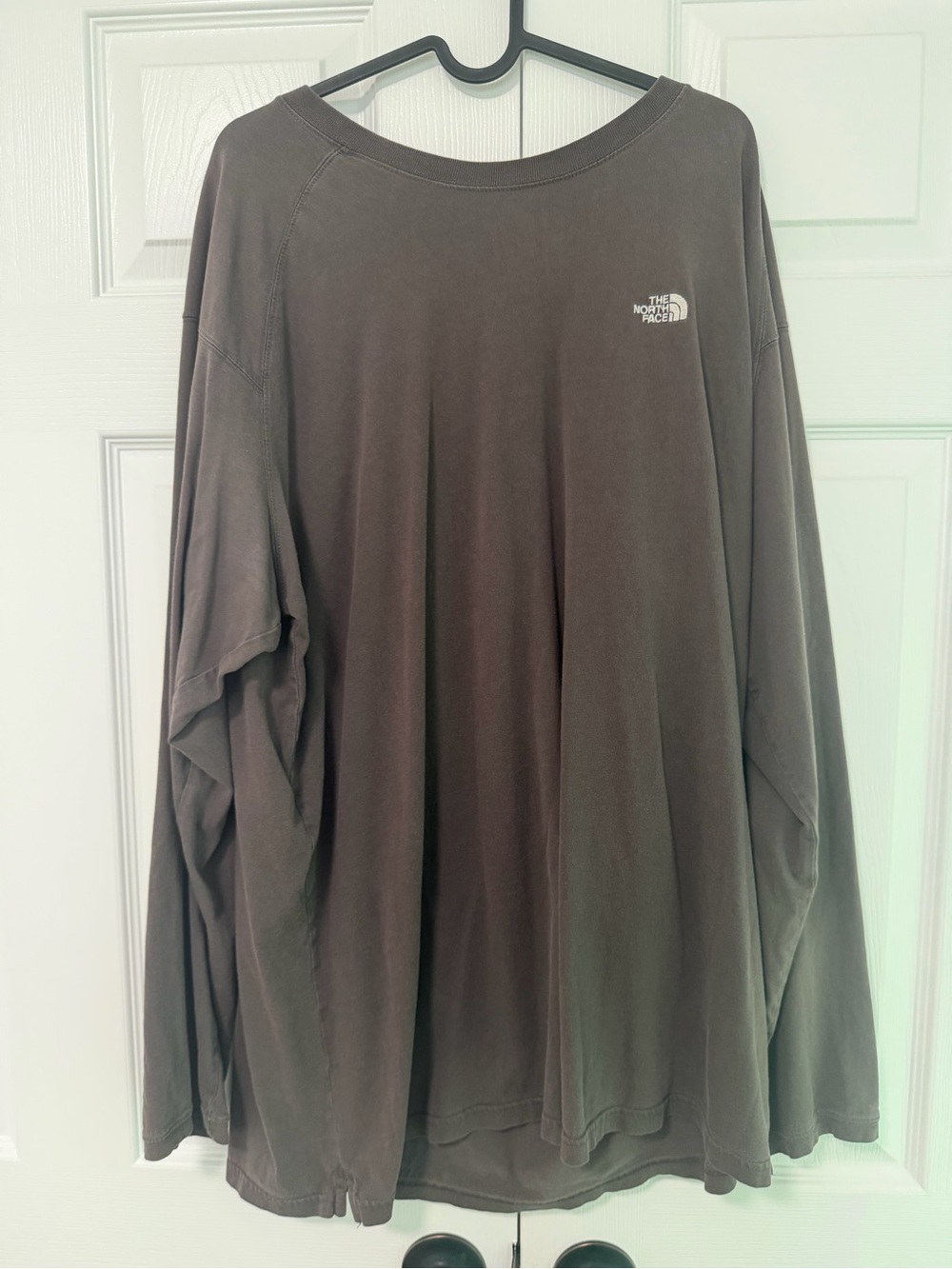 The North Face Men's Crewneck Long Sleeve T Shirt in Gray Cotton XXL